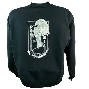 VINTAGE POW MIA Military Sweatshirt — Large